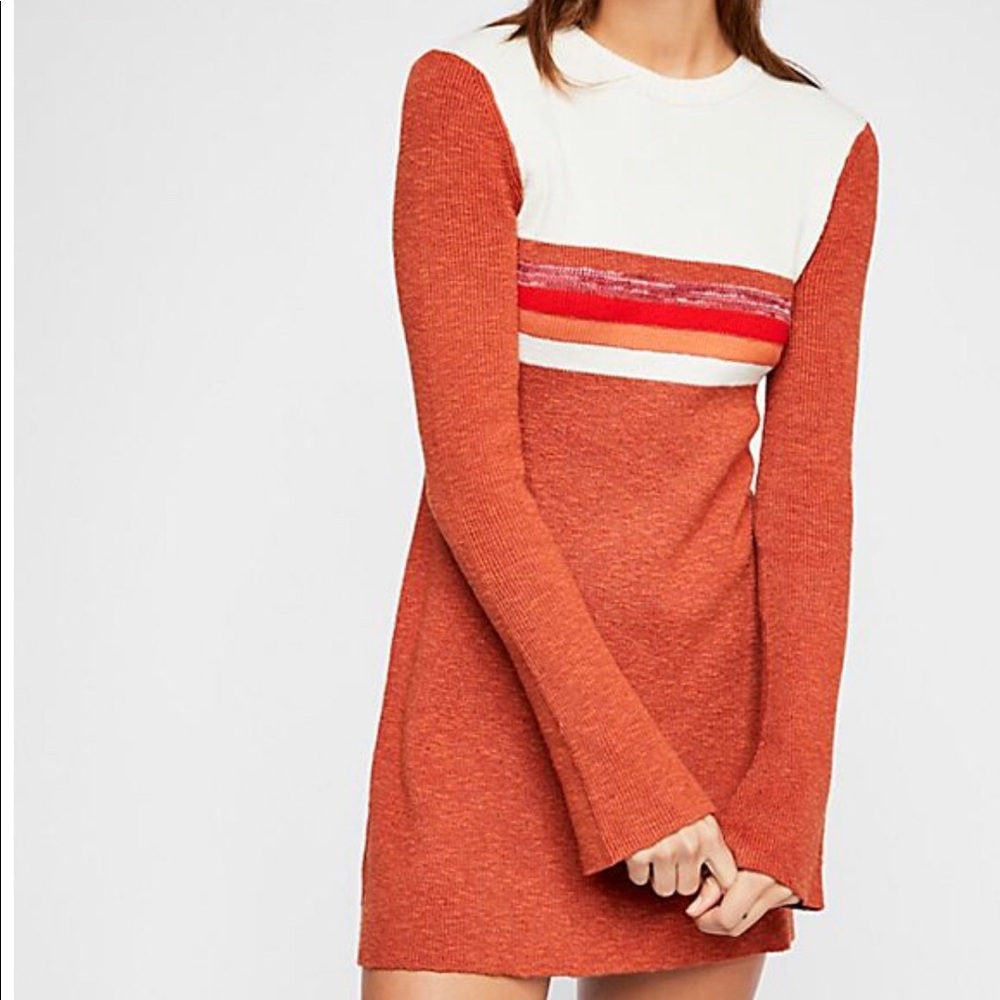 Free People Colorblock Swift Mini Dress